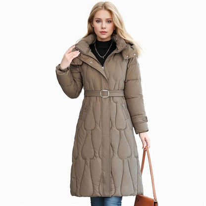 2024 New Winter Women Long Parkas Pockets Thick Warm Hooded Down Cotton Coat Female Loose Puffer Jackets Windproof Snow Overcoat